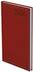 TopTimer Zsebnaptár 2026, T035 (Heti beoszt. ) BORDÓ (26T035T-002)