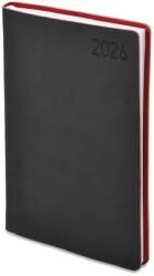 TopTimer Határidőnapló 2026, M011 B5 (Heti beoszt. ) FEKETE-BORDÓ (26T011M-032)