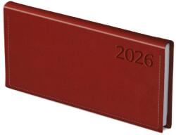 TopTimer Zsebnaptár 2026, T030 (Heti beoszt. ) BORDÓ (26T030T-002)