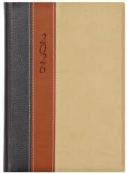 TopTimer Határidőnapló 2026, F021 A5 (Napi beoszt. ) ANTR-BARNA-BÉZS (26T021F-317)