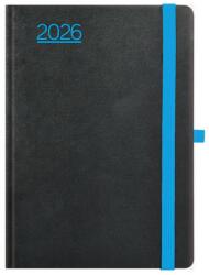 TopTimer Határidőnapló 2026, N012 B6 (Heti beoszt. ) FEKETE-KÉK (26T012N-004)
