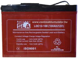 SLA 12V 100Ah Ciklikus Zselés akkumulátor LDC12-100 inverterhez akciós