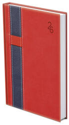 TopTimer Határidőnapló TOPTIMER Vario V021 A/5 napi fehér lapos piros-kék 2026 (23_0324504)