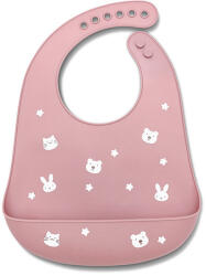 Lorelli Szilikon előke - deep pink - kreativjatek