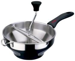 Inoxibar rozsdamentes zöldség/halpasszírozó, 24 cm, fényes, 3 cserélhető passzírozóval (52252)