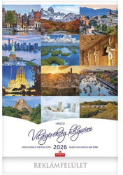 CSG Falinaptár CSG 400x580mm álló Világörökség helyszínei 2026 (FN 096) - papir-bolt