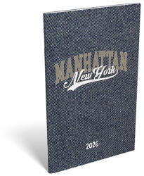 LIZZY CARD Zsebnaptár LIZZY CARD A/6 heti papírborítós Manhattan New York 2026 (21709) - papir-bolt