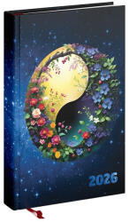 Realsystem Határidőnapló REALSYSTEM Picture A/5 napi fehér lapos Jingjang 2026 (5321-61) - papir-bolt