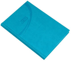 Realsystem Határidőnapló REALSYSTEM Fashion A/5 heti fehér lapos türkiz 2026 (5300-05) - papir-bolt