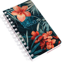 Realsystem Határidőnapló REALSYSTEM SP5 spirál A/6 napi fehér lapos tropical 2026 (8721-54) - papir-bolt