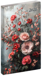 REALSYSTEM Zsebnaptár REALSYSTEM Flexi álló fehér lapos Jázmin 2026 (5811-86) - papir-bolt