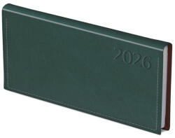 TOPTIMER Zsebnaptár TOPTIMER Traditional T030 fekvő fehér lapos zöld 2026 (T030T-006) - papir-bolt