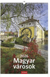 TopTimer Falinaptár TOPTIMER T094 220x330mm álló Magyar városok 2026 (T9400-16A) - papir-bolt