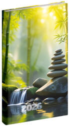 REALSYSTEM Zsebnaptár REALSYSTEM Picture álló fehér lapos Meditáció 2026 (5811-63) - papir-bolt