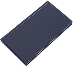 REALSYSTEM Zsebnaptár REALSYSTEM Standard fekvő fehér lapos kék 2027 (5711-04) - papir-bolt