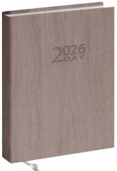 REALSYSTEM Zsebnaptár REALSYSTEM 2 Day B/6 kétnapos álló fehér lapos Drapp 2026 (5441-07) - papir-bolt