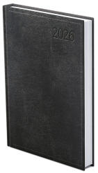 TopTimer Határidőnapló TOPTIMER Traditional T022 B/6 napi fehér lapos fekete 2026 (T022T-003) - papir-bolt