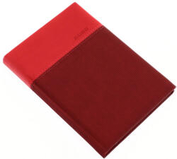 REALSYSTEM Zsebnaptár REALSYSTEM Lux B/6 álló fehér lapos piros 2026 (5411-47) - papir-bolt