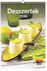 TopTimer Falinaptár TOPTIMER T094 220x330mm álló Desszertek 2026 (T9400-14A) - papir-bolt