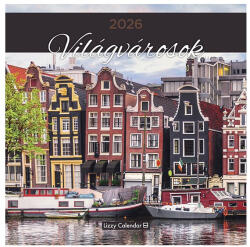 LIZZY CARD Falinaptár LIZZY CARD 300x600mm álló Világvárosok 2026 (21672) - papir-bolt