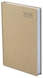 TopTimer Határidőnapló TOPTIMER Traditional T022 B/6 napi fehér lapos bézs 2026 (T022T-007) - papir-bolt