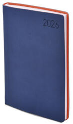 TopTimer Határidőnapló TOPTIMER Madeira M021 A/5 napi fehér lapos kék-narancs 2026 (T021M-04N) - papir-bolt