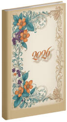 REALSYSTEM Zsebnaptár REALSYSTEM Picture álló fehér lapos Vintage 2026 (5811-64) - papir-bolt