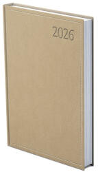 TopTimer Határidőnapló TOPTIMER Traditional T021 A/5 napi fehér lapos bézs 2026 (T021T-007) - papir-bolt
