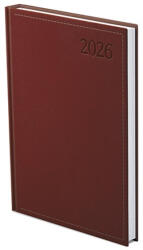 TopTimer Határidőnapló TOPTIMER Traditional T012 B/6 heti fehér lapos bordó 2026 (T012T-002) - papir-bolt