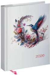 Realsystem Határidőnapló REALSYSTEM Librobello Hölgyeknek B/6 napi fehér lapos Kolibri 2027 (5421-65) - papir-bolt