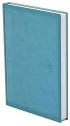 TopTimer Határidőnapló TOPTIMER Linea L021 A/5 napi álló fehér lapos türkiz 2026 (T021L-00T) - papir-bolt