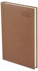 TopTimer Határidőnapló TOPTIMER Business B021 A/5 napi sárga lapos barna 2026 (C021B-001) - papir-bolt