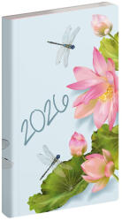 REALSYSTEM Zsebnaptár REALSYSTEM Flexi álló fehér lapos lótusz 2026 (5811-88) - papir-bolt