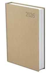 TopTimer Határidőnapló TOPTIMER Traditional T020 B/5 napi fehér lapos bézs 2026 (T020T-007) - papir-bolt