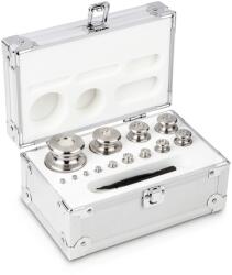 KERN & SOHN súlykészlet precíziós mérlegekhez 1 g - 1 kg alumínium dobozban, OIML F2 súlyosztály (334-066)