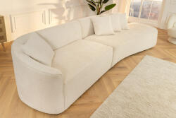 Velora Design kanapé Velora 330 cm XXL 3 személyes bézs bouclé