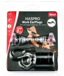 Haspro Átlátszó szilikon füldugók munkához - Work Haspro (2 pár, S/M)