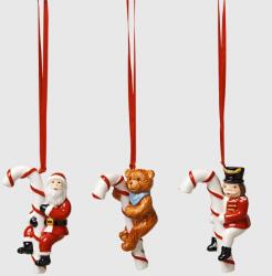 Villeroy & Boch V&B Nostalgic Ornaments karácsonyfadísz szett 3részes, Sétapálca nyalóka (14-8331-6690)