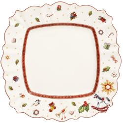 Villeroy and Boch V&B Toy's Delight szögletes lapostányér-kínálótál 28, 5x28, 5cm, Fehér (14-8585-2629)
