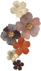 Art Galéria Tarka szirmok - fém fali dekoráció