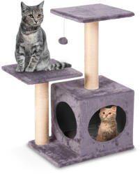 Pethaus Macskakaparó oszlop 71 cm DR-263 Pethaus egérrel, szürke (600103)