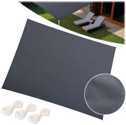 Plonos Téglalap alakú napernyő vitorla 3x4m Plonos PL-885 szürke (488500)