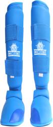  Tibiere cu protecții tibie + laba piciorului CombatX - PU + spumă EVA, pentru karate/taekwondo/MMA Albastru M (AS-92336-01)