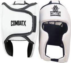  Cască box CombatX - protecție integrală, piele sintetică PU, antrenament și sparring Alb M (AS-53464-01)
