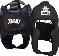  Cască box CombatX - protecție integrală, piele sintetică PU, antrenament și sparring Negru M (AS-53464-04)