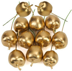  Arany alma pick 12db/csomag - virágdekorációhoz és koszorúhoz