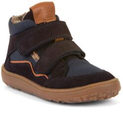 Froddo ghete barefoot pentru băieți TEX WOOL Dark Blue Froddo G3110266-W | ghete pentru copii cu închidere velcro | încălțăminte din piele cu membrană și talpă flexibilă - 24