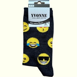 Yvonne vicces zokni - Emoji mintával (Yv1019)