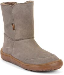 Froddo ghete barefoot de iarnă pentru copii TEX SUEDE Gray G3160250-3 | ghete înalte cu fermoar | cizme impermeabile cu membrană și talpă flexibilă - 35