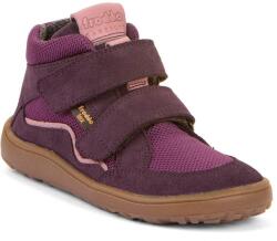 Froddo Pantofi barefoot pentru fete Froddo TEX AUTUMN Purple Froddo G3110266-8 | încălțăminte pentru copii cu închidere cu velcro | pantofi din piele cu membrană și talpă flexibilă - 23